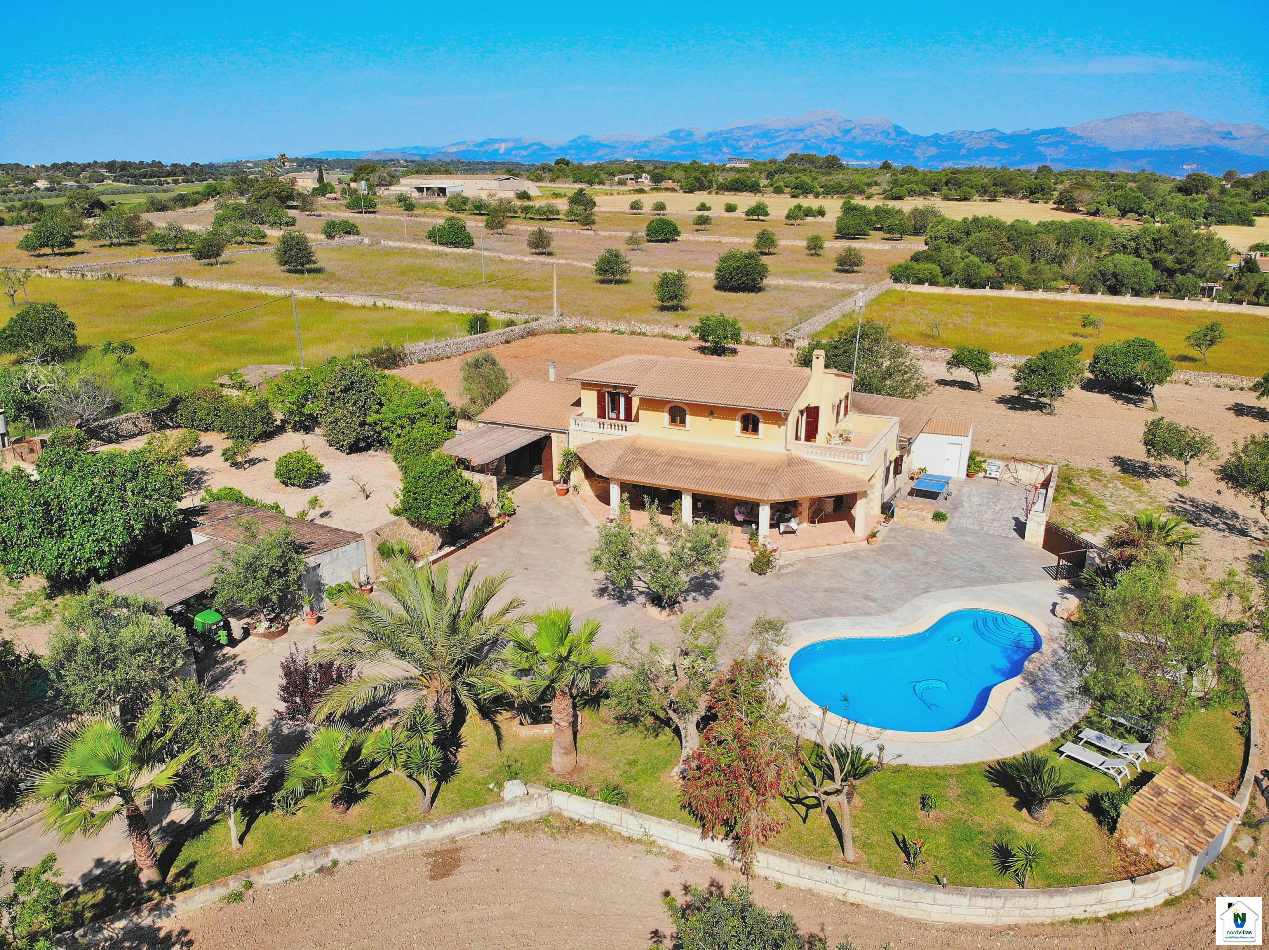 Finca vacacional, Mallorca, piscina, jardín